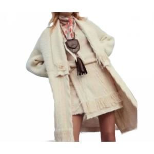 NEW BEATRICE .B fringe mini skirt in coquille